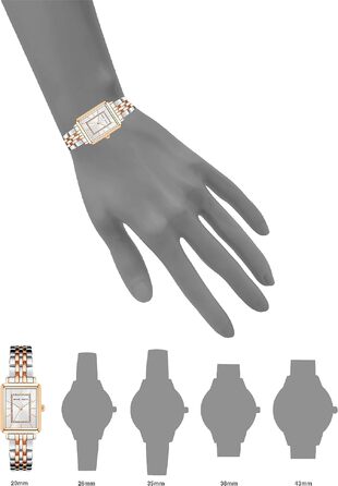 Жіночий наручний годинник Anne Klein з блискітками, сріблястий та рожеве золото