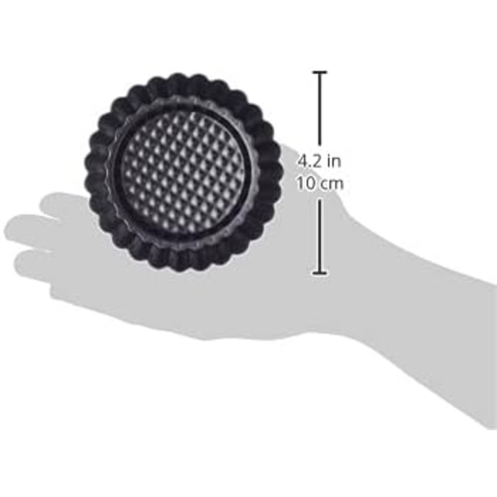 ORIGINAL KAISER Inspiration Gugelhupf Muffin Tin for 12 Muffins, Muffin Baking Sheet 38x27 cm, non-stick coated, Standard Size & Classic Mini Tartlets 6 Pieces, Tartlet Molds 10 cm