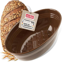 Форма для випікання хліба Zenker Dein Brot! емальована, 2 л, коричнева, термостійка до 400°C, 265x165x92 мм, підходить для посудомийної машини