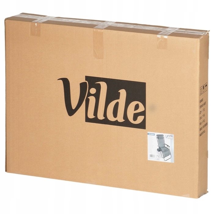 Шезлонг металевий сірий Vilde