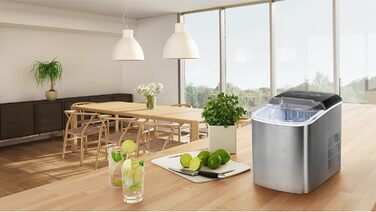 Машина для приготування льоду MEDION MD11960: кубики, подрібнений лід, 2 літри, самоочищення