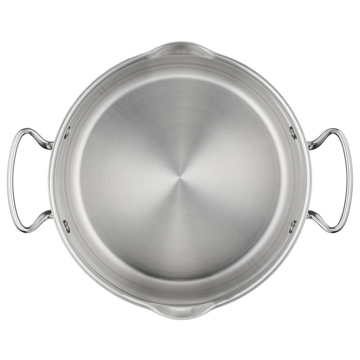 Каструля традиційна Tefal Duetto+ 10,1 л, нержавіюча сталь, 28 см, з антипригарним покриттям