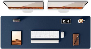 Килимок для столу YSAGi 120x43 см, преміум шкіра, XXL, антиковзаючий, для офісу та дому