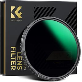 Фільтр ND K&F Concept Variabler 46mm, ND8-128 (3-7 ступенів затемнення) для фотографії пейзажів та відео, Nano-Xcel серія