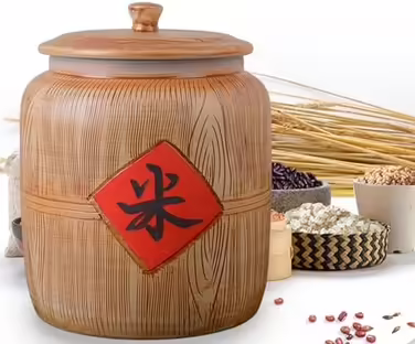 Керамічна банка для зберігання продуктів з кришкою 27x34 см, контейнер для круп, цукру, кави, мюслі, снеків, універсальний харчовий диспенсер для дому