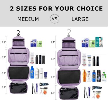 Зручна настінна сітка для туалетного паперу, водонепроникна, портативна, для чоловіків та жінок (L, світло-ліловий)