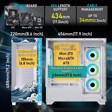 Корпус ПК BitFenix CETO Premium Edition Mid Tower (білий)