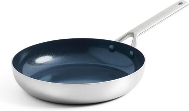 Набір посуду Blue Diamond Cookware Tri-Ply з нержавіючої сталі з алмазним покриттям, 2 шт (24 см & 26 см), індукційний, безпечний, для плити та духовки