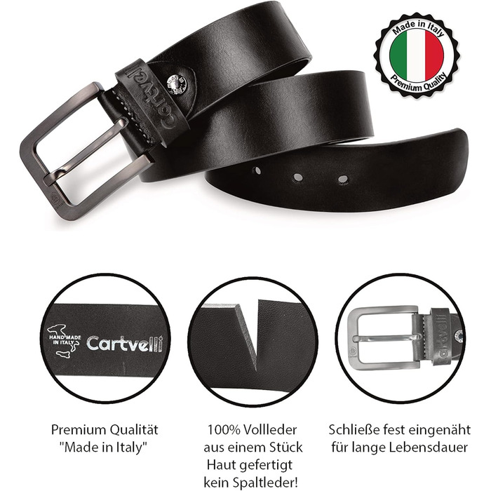 Чоловічий шкіряний ремінь преміум-класу з подарунковою коробкою. Ширина 40 мм, регульований, підходить до джинсів, чинос, костюма та штанів. Чорний колір, 120 см.