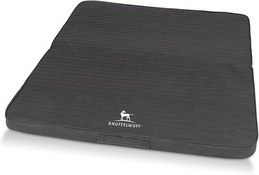Килимок для собак Knuffelwuff Roanoke: ортопедичний, з лазерного тиснення, 140x120 см, чорний, знімний, пральний, для великих, середніх та малих собак