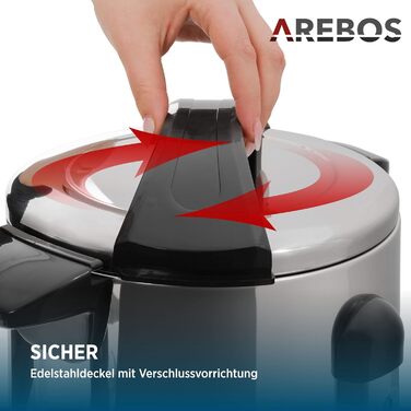 Arebos Glühwein Cooker 1650 W | Hot Beverage Dispenser | 20 L | with drip tray, tap, thermostat, and overheat protection | Temperature setting from 30-110 °C