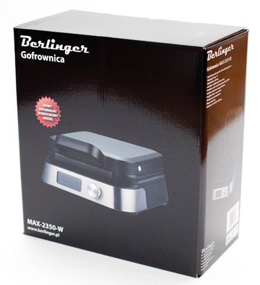 Вафельниця Berlinger Gourmet MAX-2350-W, 2350 Вт, чорна