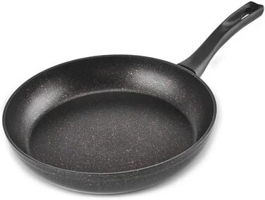 Набір кухонного посуду Karaca Biogranit Blackgold 12 предметів | Покриття з антипригарним ефектом | Стійкий до подряпин | Здоровий та екологічний | Енергоефективний | Елегантний дизайн | Легко миється (Чорний/Золотистий)