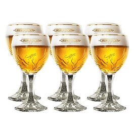 Склянки для пива Grimbergen з ніжкою 250 мл, набір 6 шт.
