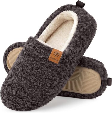 Жіночі теплі халапи EverFoams з штучної вовни та Memory Foam, закриті, сірі (39.5 EU)