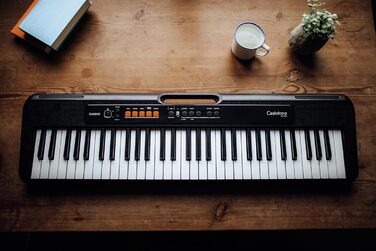 Клавіатура Casio Casiotone CT-S100 з 61 клавішею, 122 звуки та 61 ритми, чорна, сучасний дизайн