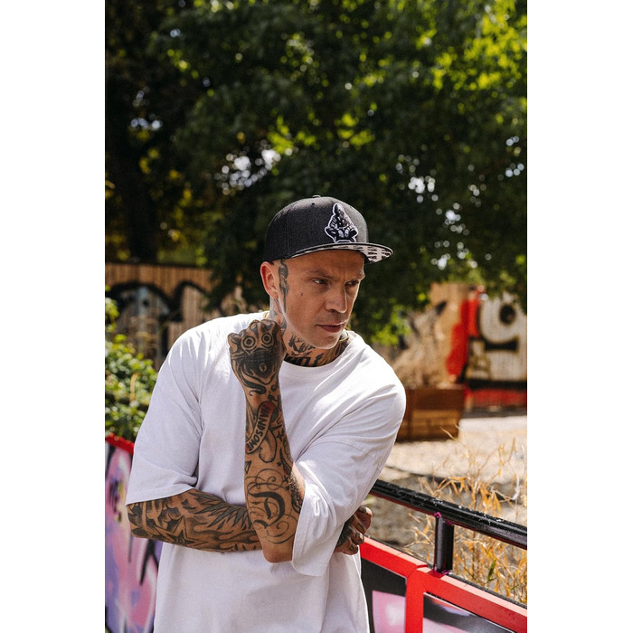 Кепка Nebelkind Snapback чорного кольору з деніму, унісекс, регульований розмір, стильна бейсболка в стилі streetwear