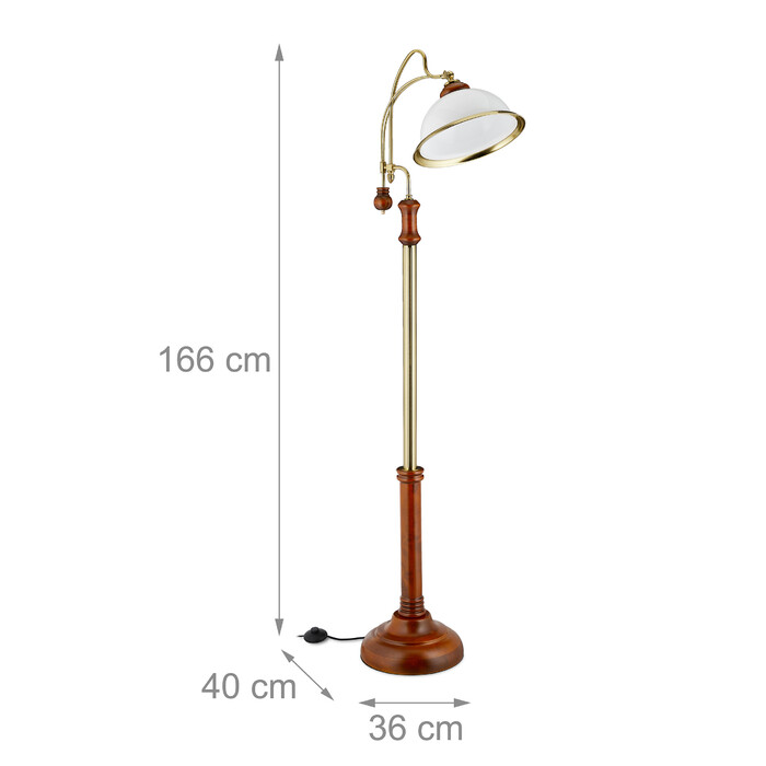 Relaxdays Art Nouveau Standing Lamp