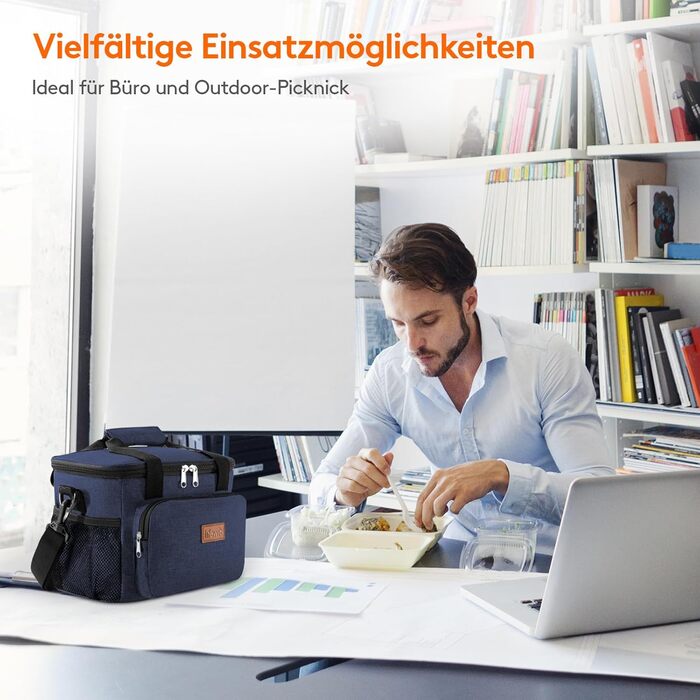 Сумка-холодильник Lifewit 9L: компактна, складна, для їжі, напоїв, пікніків