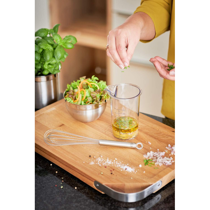 Віск RÖSLE з нержавіючої сталі 18/10, сріблястий (27 см), з зручною ручкою та петлею для підвішування, придатний для миття в посудомийній машині