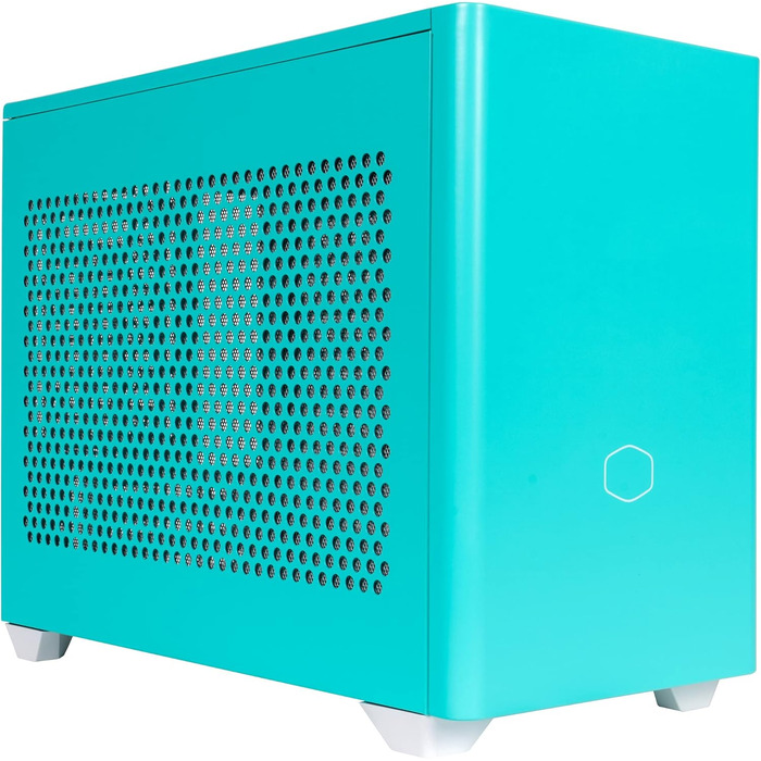 Корпус Mini-ITX Cooler Master MasterBox NR200P Caribbean Blue з загартованим склом, вертикальним кріпленням GPU та покращеною вентиляцією
