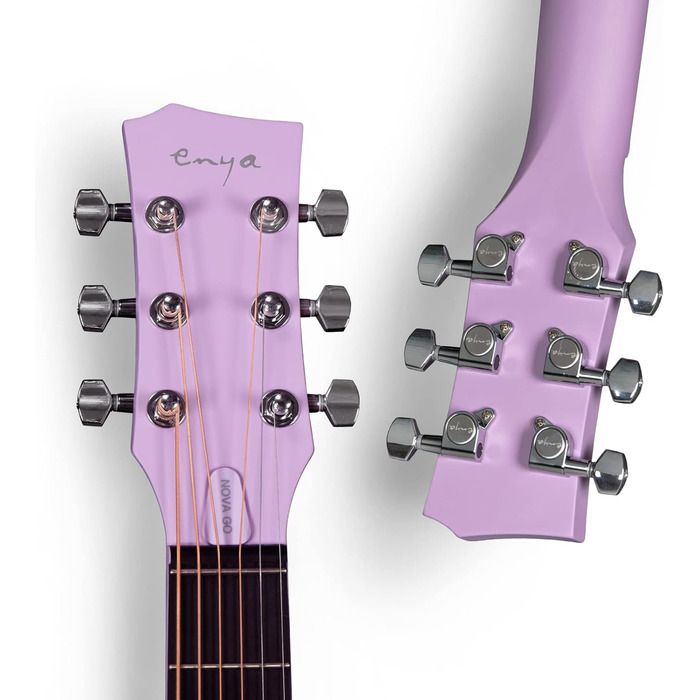Електрична гітара Enya Akustik 35 дюймів Violett - Початковий набір для дітей та дорослих з підсилювачем, Western Guitar, для подорожей та фестивалів