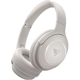 Бездротові навушники DOQAUS Bluetooth з тривалим часом роботи (70 годин), Over-Ear, Bluetooth 5.4, Hi-Fi стерео для подорожей, телефону та ПК (світло-сірий)