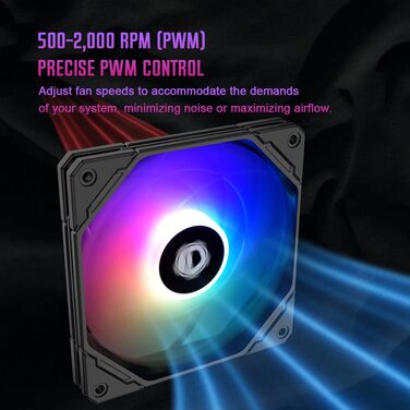 Кулер CPU ID-COOLING IS-55 ARGB: низький профіль, 57 мм, 5 Heatpipes, для Intel LGA1700/115X/1200, AMD AM4/AM5