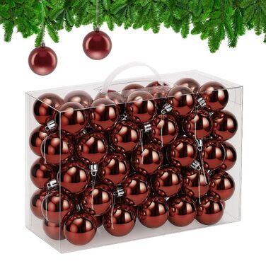 Relaxdays Set of 50 Christmas Baubles
