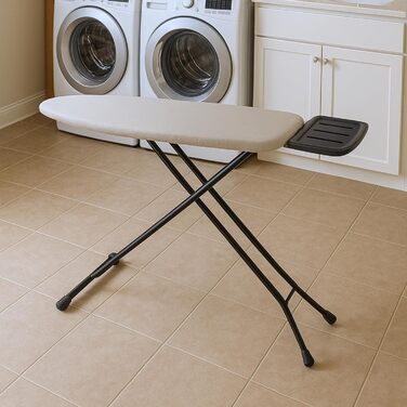 Прасувальна дошка SensaHome – розкладний стіл для прасування з підставкою для праски – 120×38 см, квітковий принт (Taupe, 125x45x97 см)