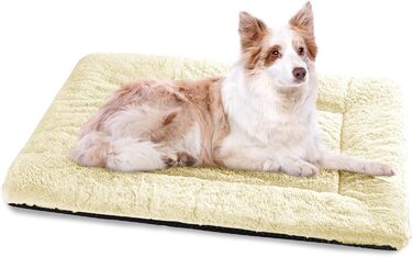 Крісло-ліжко для собак середніх порід, 90x60 см, бежеве, з антиковзною основою