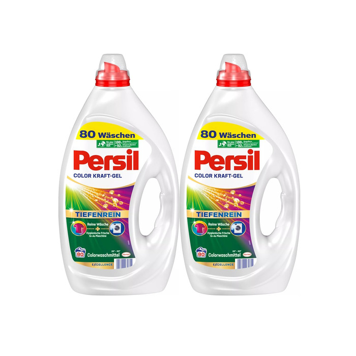 Рідкий засіб для прання Persil Color Kraft-Gel для кольорових речей, технологія глибокого очищення, 3.6 л (2 шт), 160 прань