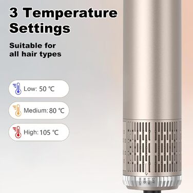 Набір для укладки волосся Souvik 6шт: щітка-фен, плойка, об'єм, сушка - срібло