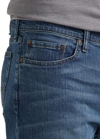 Джинси чоловічі Wrangler Authentics Regular Fit Blue Ocean 36W/32L блакитні еластичні