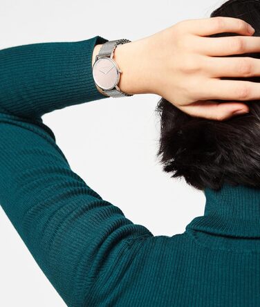 Годинник Liebeskind Berlin для жінок – круглий кварцовий годинник 34 мм – сітчасте браслет – водостійкий 5ATM – сучасний та елегантний (мінімалістичний)