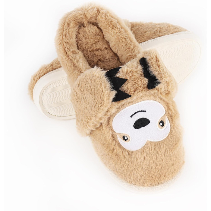 Тапочки жіночі зимові подарунок для жінок, теплі, пухнасті, з антиковзаючою підошвою, фальшиве єнот, 40/41 EU, багатоколірні