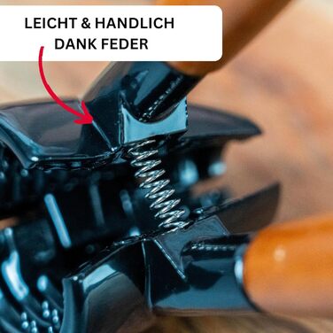Нус-кліщ Westmark Sieger Nussprofi Deluxe з нержавіючої сталі, 16.8 см, чорний/коричневий