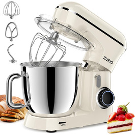 Stand Mixer, 1300W Zurio 5.5L Stand Mixer, 10-Speed Planetary Mixer, Robot Mixer with Quiet Dough Rising Function, Cream