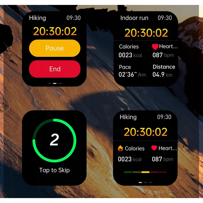 Смарт-годинник Bartomtime eTech58PRO Kardiowatch, унісекс, чорний