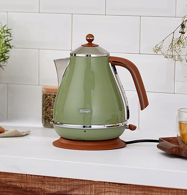 Електричний чайник De'Longhi KBOV 2001.GR, 2000 Вт, 1,7 л, зелений