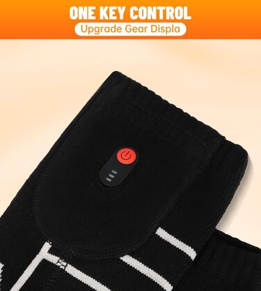 Обогревні шкарпетки з мериносової вовни Freehill для чоловіків та жінок, USB-зарядка, чорні