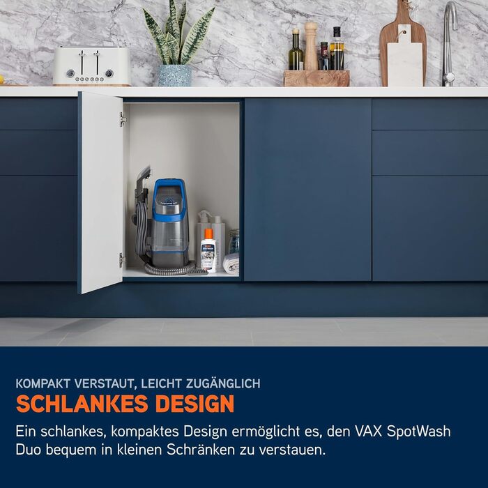 Портативний відпарювач для килимів та м'яких меблів Vax SpotWash Duo з насадкою для тварин, аксесуари для щоденного прибирання, насадки для різних поверхонь та розчин Spotwash Duo EU