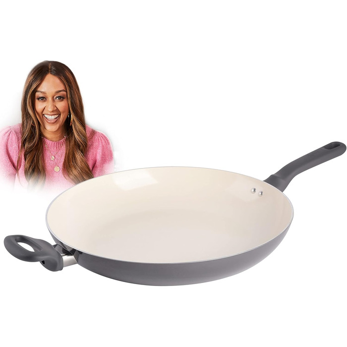 Набір кухонного посуду Spice by Tia Mowry (10 предметів) з керамічним покриттям, антипригарний, сірий (87070.10R)