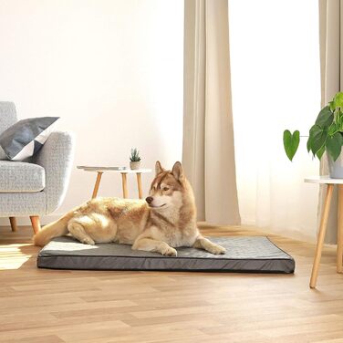 Ортопедичний килимок для собак Lionto з Memory Foam, 80x55 см, знімний чохол та антиковзаюче покриття