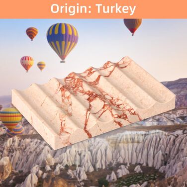 Миска для мила з мармуру з отвором, рожева. Миска для мила, рожева, з отвором, для ванної кімнати та кухні.