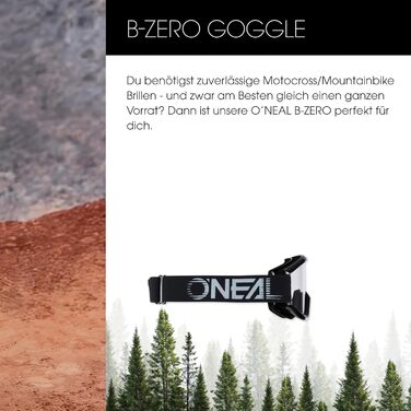 Окуляри для мотокросу O'NEAL B-Zero, захисні, унісекс, для мотоциклів та велосипедів, 100% UV-захист, ударо- і стійкі до подряпин лінзи