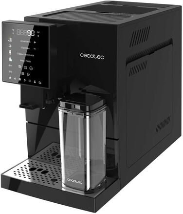 Кавомашина Cecotec Cremmaet Compactccino 1350 Вт, 19 бар, з автоматичним очищенням, вбудованим млином і Thermoblock, чорна