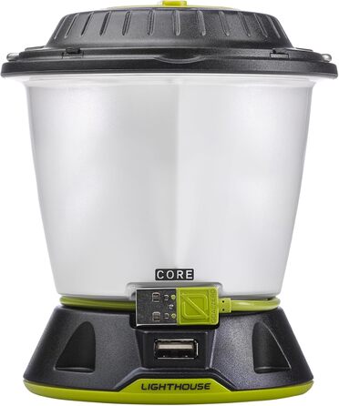 Goal Zero GROCA Goal Zero Unisex 32009 Lighthouse Core LED Camping Lantern 430lm Battery Powered 350g Black, Yellow, One Size