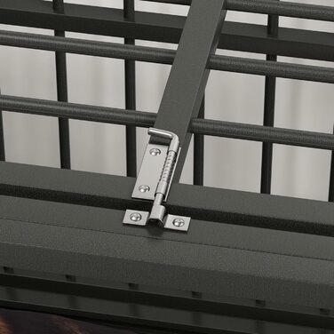 Клітка для собак PawHut з замком, подушкою та столиком, 80 x 56 x 63 см (чорний)