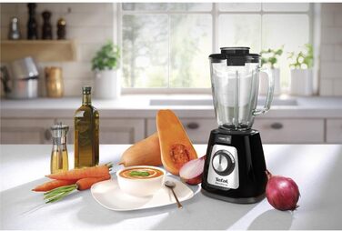 Блендер Tefal BL4358, стаціонарний, скляна чаша 1.75 л, чорний